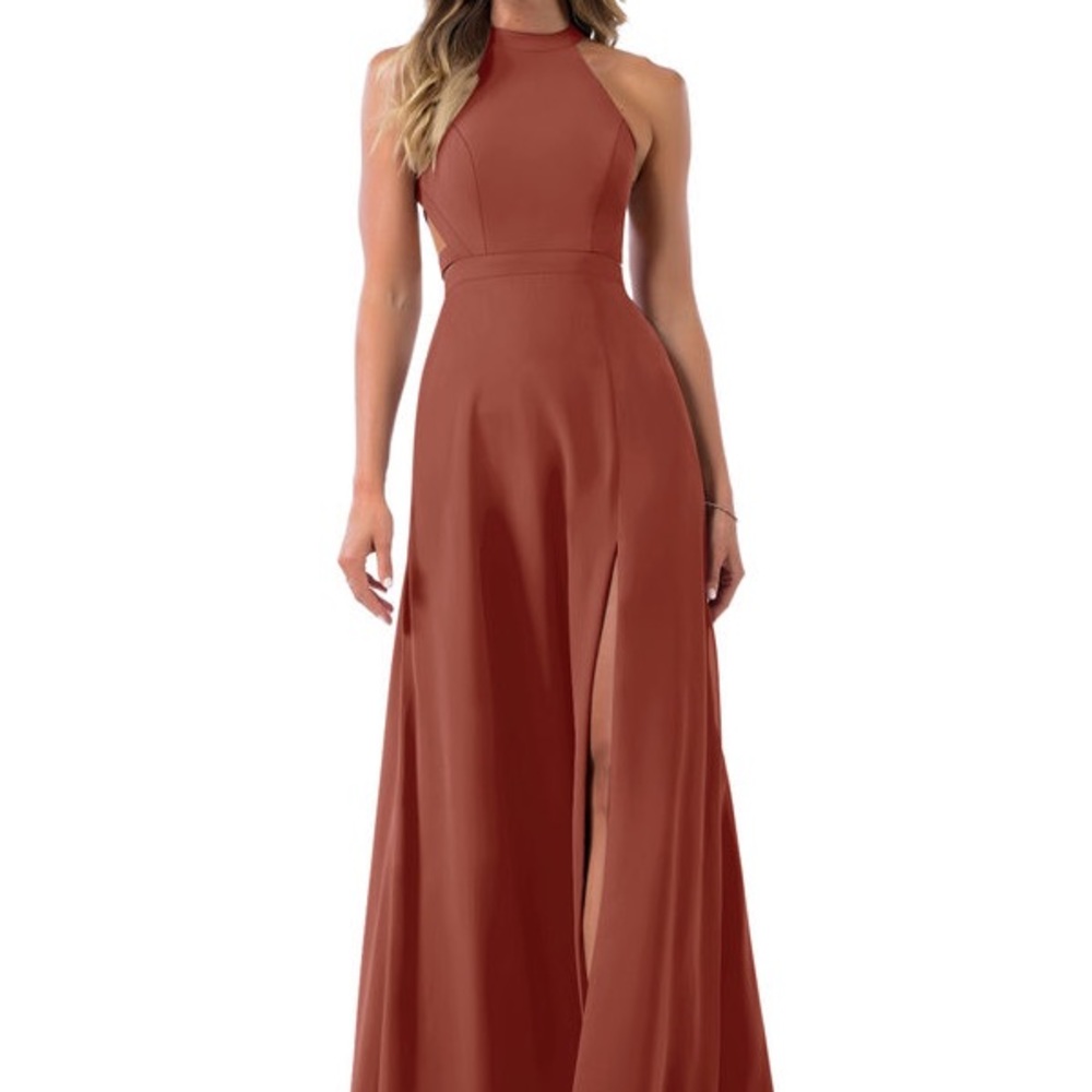 Azazie Bridesmaid Dress - Terracotta, A2 Size